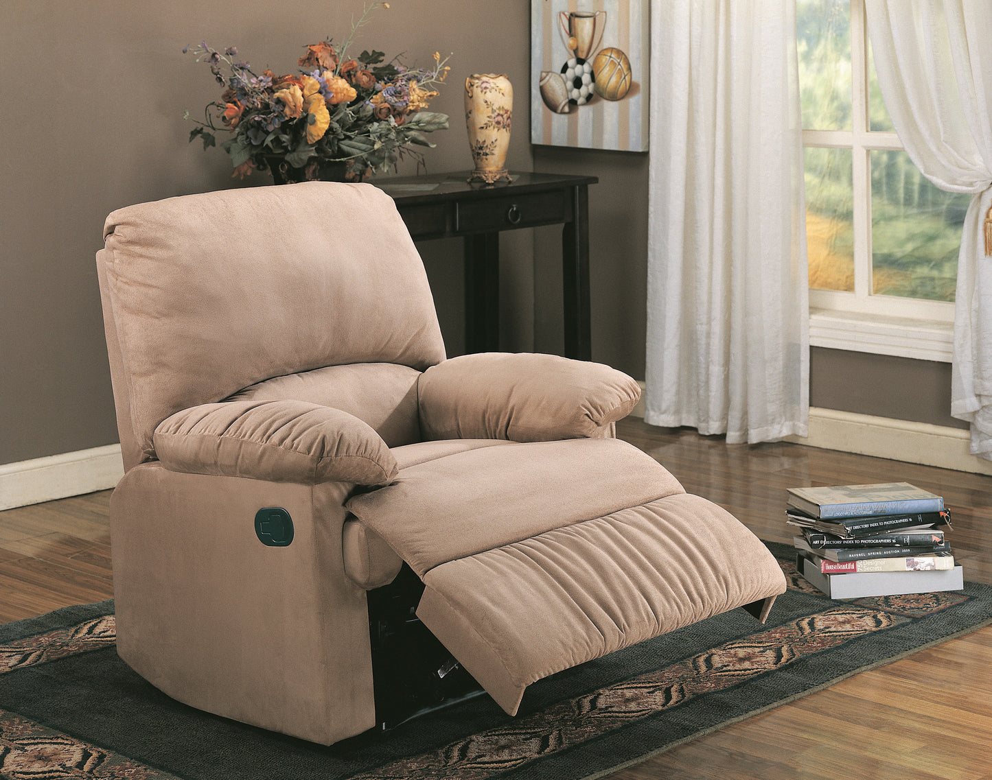 Harmonic Frequency Massage Microfiber Recliner